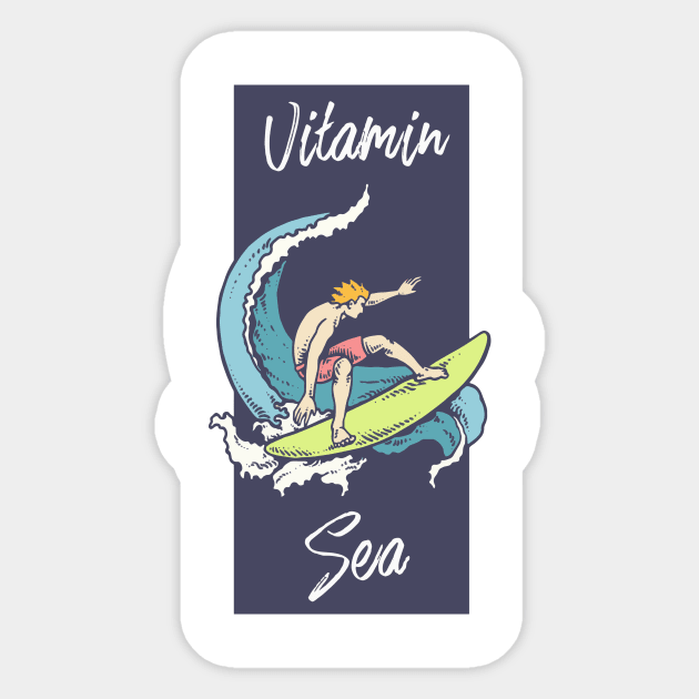 Surf „Vitamin Sea“ Sticker by evergreen_brand